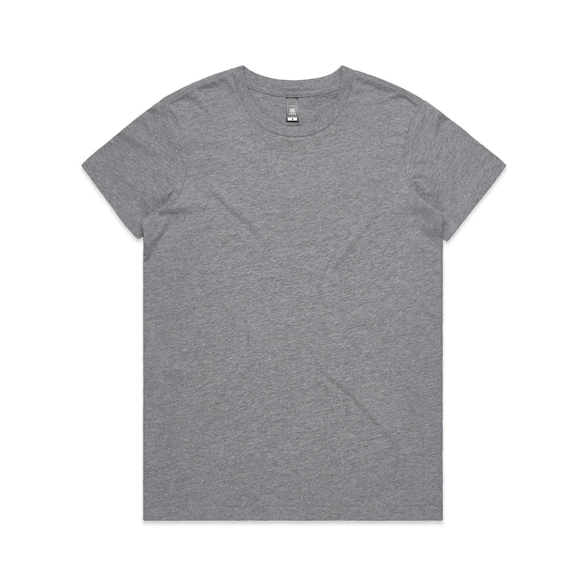 As Colour Women's maple tee 4001 Casual Wear As Colour GREY MARLE XSM